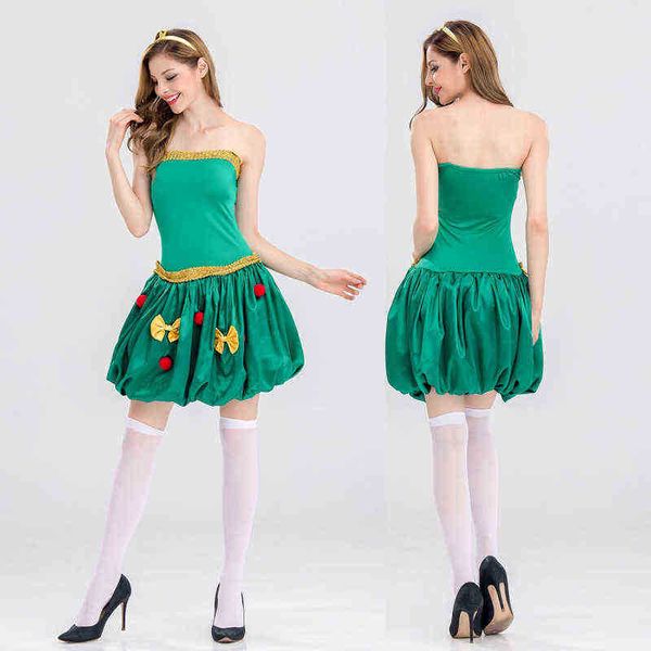 stage wear christmas cosplay green elves dress bar performance christmas tree dress t220901, Black;red
stage wear christmas cosplay green elves dress bar performance christmas tree dress t220901, Black;red