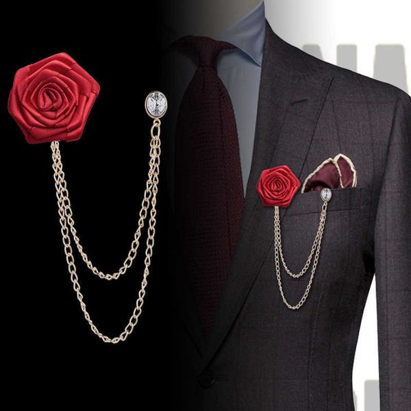 pins brooches korean handmade fabric rose flower brooch crytal tassel chain lel pin suit shirt corsage for men wwomen accessories l221024, Gray
pins brooches korean handmade fabric rose flower brooch crytal tassel chain lel pin suit shirt corsage for men wwomen accessories l221024, Gray
