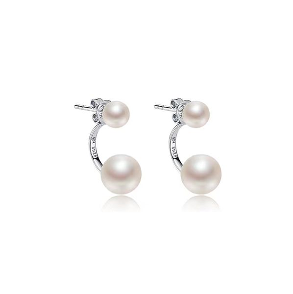 up and down nail type double stud earrings natural fresh water pearl flat beads 6-7mm and 9-10mm fashionable atmosphere gifts for women can, Golden;silver
up and down nail type double stud earrings natural fresh water pearl flat beads 6-7mm and 9-10mm fashionable atmosphere gifts for women can, Golden;silver