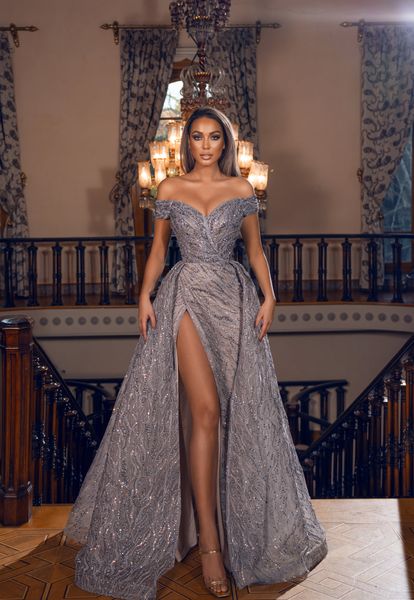 sparkling prom dresses sleeveless v neck off shoulder lace appliques sequins evening dresses beaded side slit floor length evening dress plu, Black
sparkling prom dresses sleeveless v neck off shoulder lace appliques sequins evening dresses beaded side slit floor length evening dress plu, Black