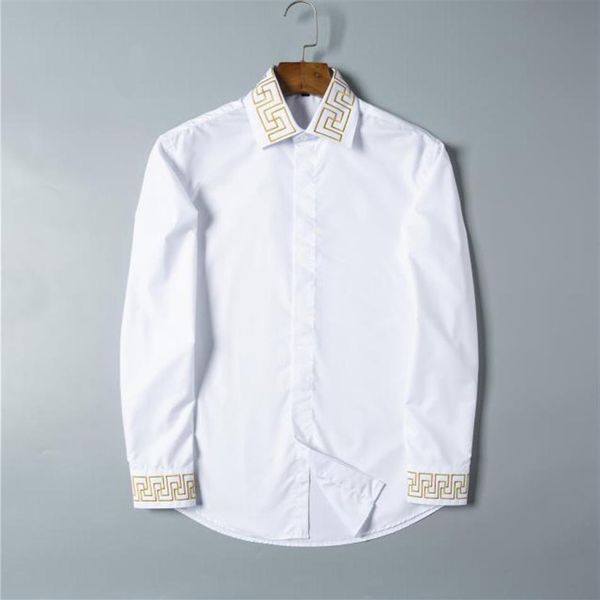 luxurys designers whole mens dress shirts solid slim long sleeve brand working clothing chemise homme camisa social masculina 307j, White;black
luxurys designers whole mens dress shirts solid slim long sleeve brand working clothing chemise homme camisa social masculina 307j, White;black