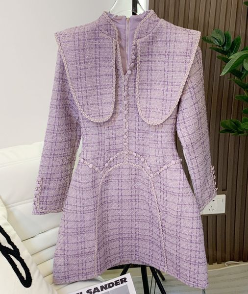 purple cocktail evening party dress tulle slim fashion wools designer runway women's long sleeve buttons tweed clothing prom evening dr, White;black
purple cocktail evening party dress tulle slim fashion wools designer runway women's long sleeve buttons tweed clothing prom evening dr, White;black