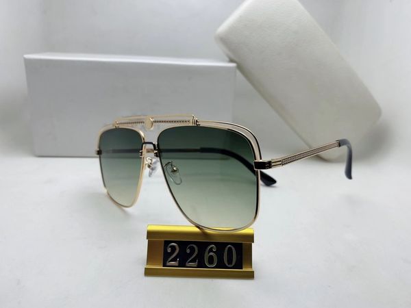 luxur classic pilot sunglasses designer brand fashion mens womens sun glasses eyewear metal glass lenses with box 2260, White;black
luxur classic pilot sunglasses designer brand fashion mens womens sun glasses eyewear metal glass lenses with box 2260, White;black