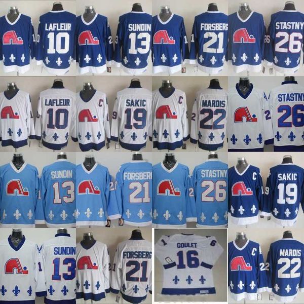 quebec nordiques jersey 10 guy lafleur 13 mats sundin 16 michel goulet 19 joe sakic 21 peter forsberg 26 peter stastny jerseys, Black
quebec nordiques jersey 10 guy lafleur 13 mats sundin 16 michel goulet 19 joe sakic 21 peter forsberg 26 peter stastny jerseys, Black