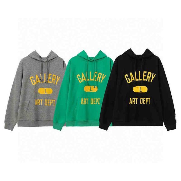 designer 2022 fashion men's hoodies cotton sweater the right galleryt deptss yellow lettered print on the chest casual loose fitting ho, Black
designer 2022 fashion men's hoodies cotton sweater the right galleryt deptss yellow lettered print on the chest casual loose fitting ho, Black