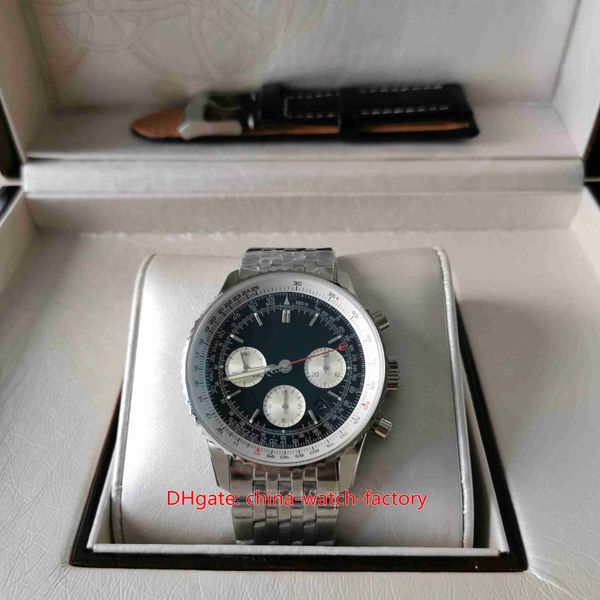 super quality mens watch 43mm navitimer bb01 b01 black dial chronograph watches stainless steel cal.01 7750 movement mechanical automatic me, Slivery;brown
super quality mens watch 43mm navitimer bb01 b01 black dial chronograph watches stainless steel cal.01 7750 movement mechanical automatic me, Slivery;brown