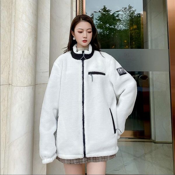 double-sided jackets men and women warm lambs wool parka black white letter clothing outwear windbreaker winter fashion for couples designer, Black;brown
double-sided jackets men and women warm lambs wool parka black white letter clothing outwear windbreaker winter fashion for couples designer, Black;brown