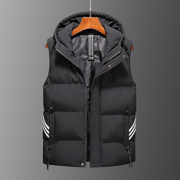 down cotton vest men's new winter waistcoat trend korean version slim fitting hooded casual, Black;white
down cotton vest men's new winter waistcoat trend korean version slim fitting hooded casual, Black;white