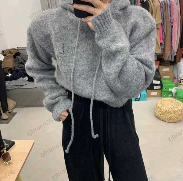 womens designer sweater lamb wool knitted hooded sweaters logo embroidered long sleeve loose pullover knitwear fashionable joker women cloth, White;black
womens designer sweater lamb wool knitted hooded sweaters logo embroidered long sleeve loose pullover knitwear fashionable joker women cloth, White;black
