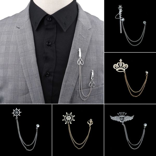 pins brooches man cross suit tassel chain lel pin shirt collar badge retro wedding party dance newear accessories l221024, Gray
pins brooches man cross suit tassel chain lel pin shirt collar badge retro wedding party dance newear accessories l221024, Gray