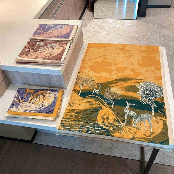 design scarf 2023 tiktok autumn and winter folk style oil painting rich deer shawl warm collar jitter scarf live scarf, Blue;gray
design scarf 2023 tiktok autumn and winter folk style oil painting rich deer shawl warm collar jitter scarf live scarf, Blue;gray