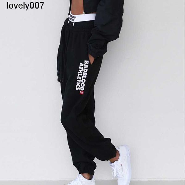 men's pants designer new designer brand badblood lettered embroidery reducing elastic waist pant, Black
men's pants designer new designer brand badblood lettered embroidery reducing elastic waist pant, Black