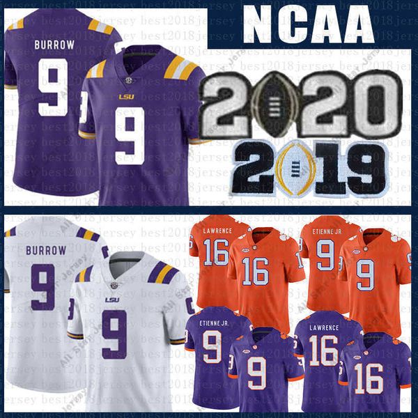 american college football wear purple joe burrow lsu tigers jersey clemson 16 trevor lawrence 9 travis etienne jr. ncaa american football je, Black
american college football wear purple joe burrow lsu tigers jersey clemson 16 trevor lawrence 9 travis etienne jr. ncaa american football je, Black