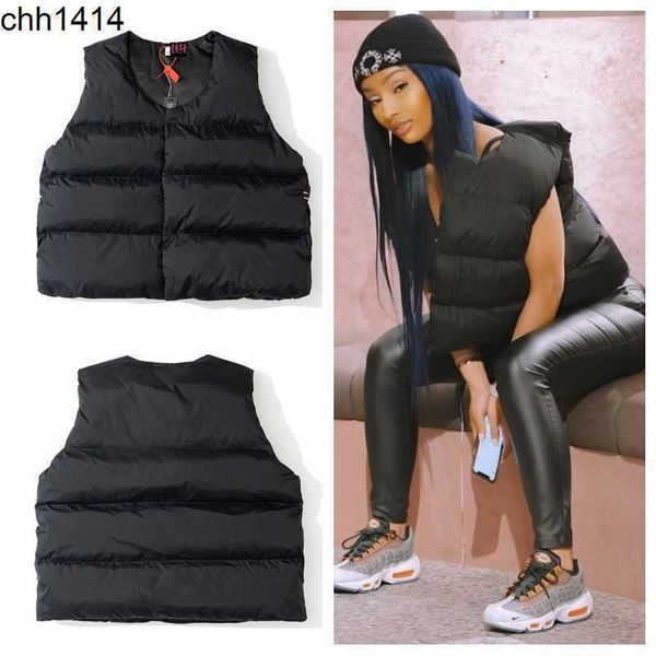 new solid color short down cotton vest street couple trend loose casual versatile men's and women's same vest, Black
new solid color short down cotton vest street couple trend loose casual versatile men's and women's same vest, Black