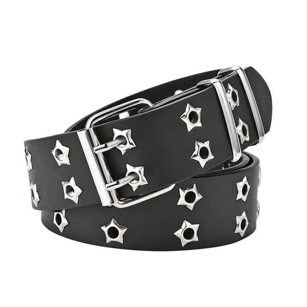 belts double row hole belt for men women star eyelet hollow pants jeans belt white brown black punk waist belt strap g221019, Black;brown
belts double row hole belt for men women star eyelet hollow pants jeans belt white brown black punk waist belt strap g221019, Black;brown