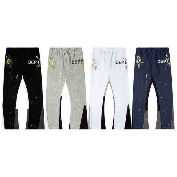 hip hop galleryes designer pants dept of correct version high street speckled color printing mosaic contrast men's and women's mic, Black
hip hop galleryes designer pants dept of correct version high street speckled color printing mosaic contrast men's and women's mic, Black
