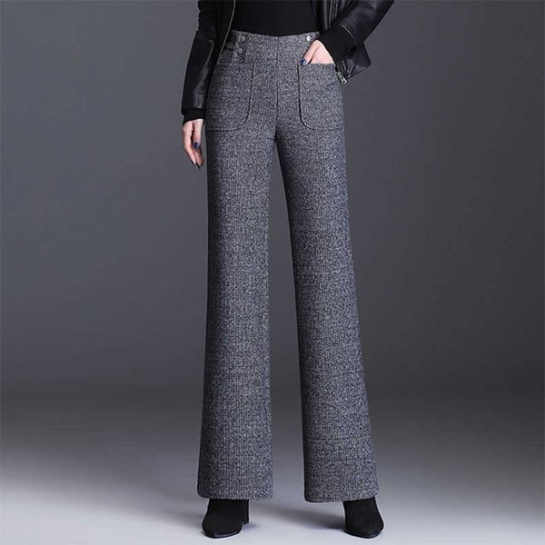 women's pants capris autumn winter thick wool wide leg pants women's high elastic waist straight leg knitted long pant ladies casu, Black;white
women's pants capris autumn winter thick wool wide leg pants women's high elastic waist straight leg knitted long pant ladies casu, Black;white