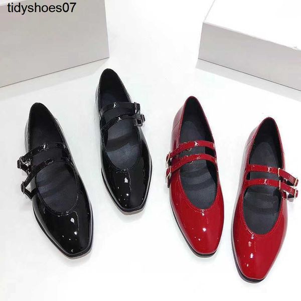 the row red mary jane shoes flat bottom shallow mouth grandma square head black patent leather single shoes
the row red mary jane shoes flat bottom shallow mouth grandma square head black patent leather single shoes