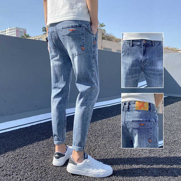summer thin jeans men's fashion slim fit small feet new elastic light blue pants casual
summer thin jeans men's fashion slim fit small feet new elastic light blue pants casual