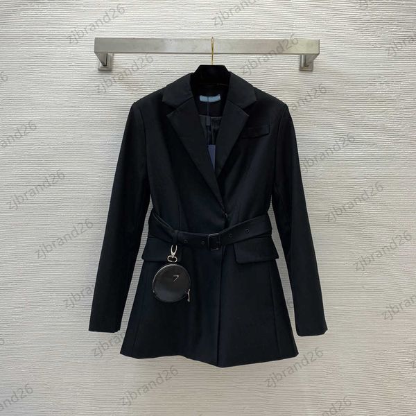 luxury jacket womens designer classic triangle logo round bag decoration lapel lace-up slim jackets coat flip pocket skirt swing outerwear, Black;brown
luxury jacket womens designer classic triangle logo round bag decoration lapel lace-up slim jackets coat flip pocket skirt swing outerwear, Black;brown