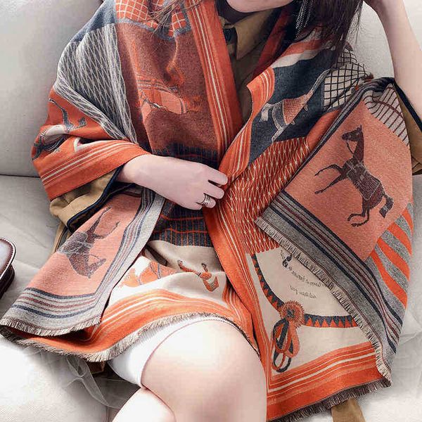design new cashmere like scarf in autumn and of 2023 versatile thickened warm cloak, Blue;gray
design new cashmere like scarf in autumn and of 2023 versatile thickened warm cloak, Blue;gray