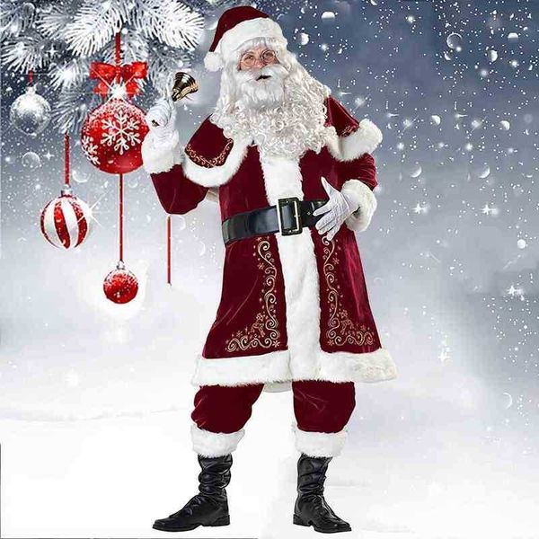 stage wear 8pc christmas santa claus come cosplay santa claus clothes fancy dress christmas men 7pcs/lot come suit for adults t220901, Black;red
stage wear 8pc christmas santa claus come cosplay santa claus clothes fancy dress christmas men 7pcs/lot come suit for adults t220901, Black;red