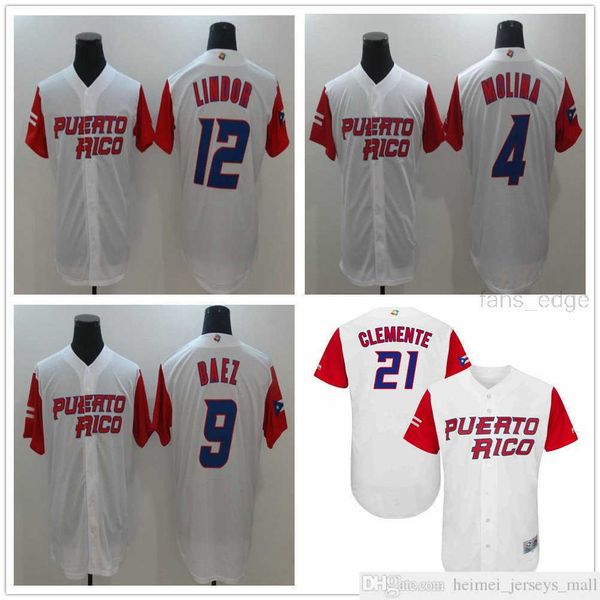 ncaa men 2017 world baseball classic jersey puerto rico #12 francisco lindo #9 javier baez #4 yadier molina #21 clemente wbc baseball jersey, Black
ncaa men 2017 world baseball classic jersey puerto rico #12 francisco lindo #9 javier baez #4 yadier molina #21 clemente wbc baseball jersey, Black