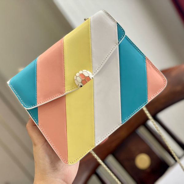 envelope package chain flap shoulder bag crossbody purse women handbag patchwork color genuine leather hasp snakehead decoration lady clutch
envelope package chain flap shoulder bag crossbody purse women handbag patchwork color genuine leather hasp snakehead decoration lady clutch
