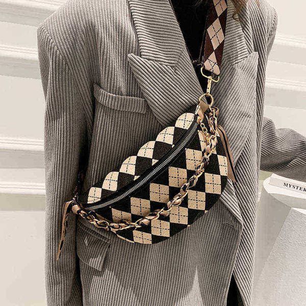 plaid brand fanny packs women canvas chain waist bag lady phone purses casual shoulder messenger chest bags female bag 220627
plaid brand fanny packs women canvas chain waist bag lady phone purses casual shoulder messenger chest bags female bag 220627