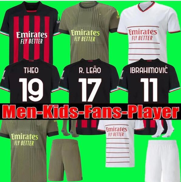 22/23 ac milans ibrahimovic giroud soccer jerseys 2022 theo brahim tonali shirt romagnoli r.leao s.castillejo kessie saelemaekers football u, Black;yellow
22/23 ac milans ibrahimovic giroud soccer jerseys 2022 theo brahim tonali shirt romagnoli r.leao s.castillejo kessie saelemaekers football u, Black;yellow