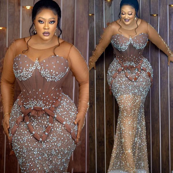 2022 arabic aso ebi brown mermaid prom dresses beaded crystals luxurious evening formal party second reception birthday engagement gowns dre, Black
2022 arabic aso ebi brown mermaid prom dresses beaded crystals luxurious evening formal party second reception birthday engagement gowns dre, Black