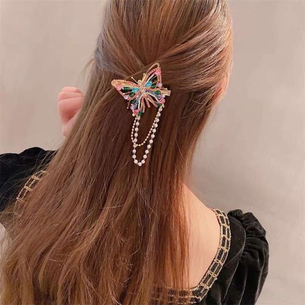 hairpins fashion light luxury korean version heavy industry colorful full diamond butterfly tassel hair hoop asymmetric set women, Golden;silver
hairpins fashion light luxury korean version heavy industry colorful full diamond butterfly tassel hair hoop asymmetric set women, Golden;silver