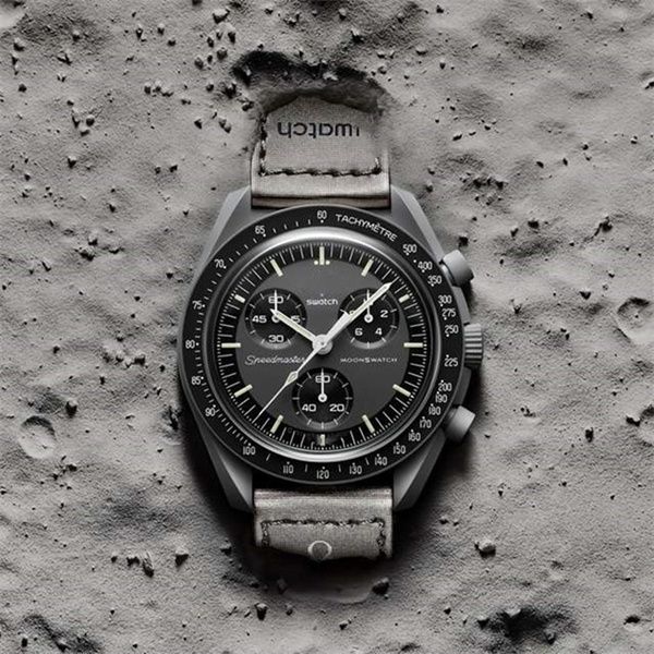 space series designer quarz movement watch classic 6 pins chronograph mens womens watches mission to mercury 41mm luxury fashion watch montr, Slivery;brown
space series designer quarz movement watch classic 6 pins chronograph mens womens watches mission to mercury 41mm luxury fashion watch montr, Slivery;brown