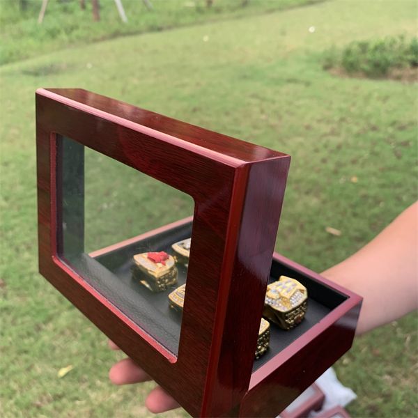 6pcs championship ring set with wooden box fan gift 18k gold plated wholesale for men, Silver
6pcs championship ring set with wooden box fan gift 18k gold plated wholesale for men, Silver