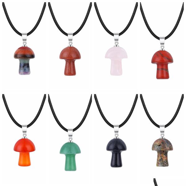 pendant necklaces healing chakra gemstone mushroom pendant necklace for women men natural quartz crystal rock charm choker jewelry 45 dhhfs, Silver
pendant necklaces healing chakra gemstone mushroom pendant necklace for women men natural quartz crystal rock charm choker jewelry 45 dhhfs, Silver
