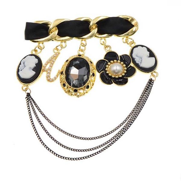 pins brooches c xiang beauty head enamel flower crystal letter a for women chain tassel pin new winter design gift l221024, Gray
pins brooches c xiang beauty head enamel flower crystal letter a for women chain tassel pin new winter design gift l221024, Gray
