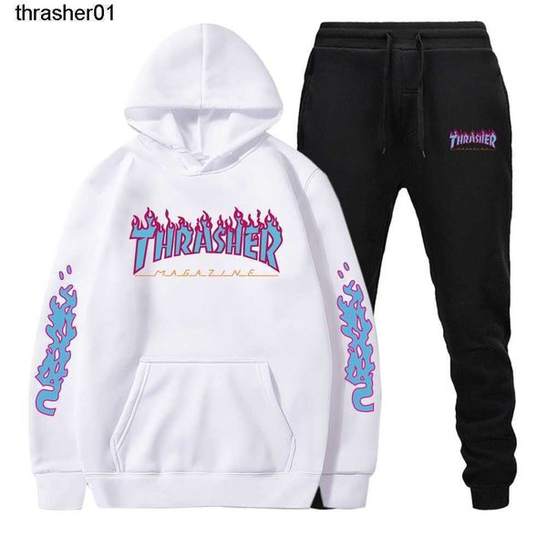 men's tracksuits new designer hooded pullover leisure sports blue thrasher flame sweater men's wear fashion streetwear hoodie, Gray
men's tracksuits new designer hooded pullover leisure sports blue thrasher flame sweater men's wear fashion streetwear hoodie, Gray