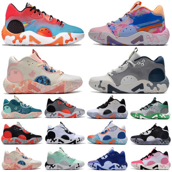 2022 paul george pg 6 mens basketball shoes sneaker fluoro all star white black mint blue paisley bred infrared fog grey painted pg6 mens sp, White;red 
2022 paul george pg 6 mens basketball shoes sneaker fluoro all star white black mint blue paisley bred infrared fog grey painted pg6 mens sp, White;red