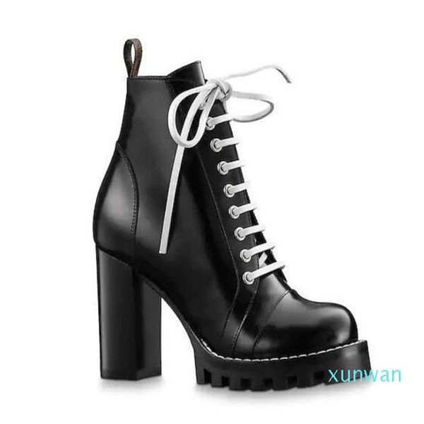 star trail designer ankle boot high-heeled heel shoes booties boots with patches lace up high heel boots259s, Black
star trail designer ankle boot high-heeled heel shoes booties boots with patches lace up high heel boots259s, Black