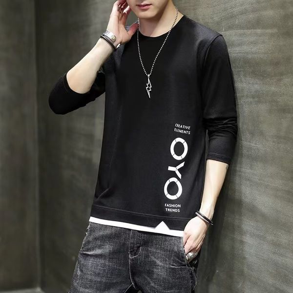 two fake hole men's t-shirts letter print round neck short sleeve casual t-shirt 100% cotton men's top, White;black
two fake hole men's t-shirts letter print round neck short sleeve casual t-shirt 100% cotton men's top, White;black
