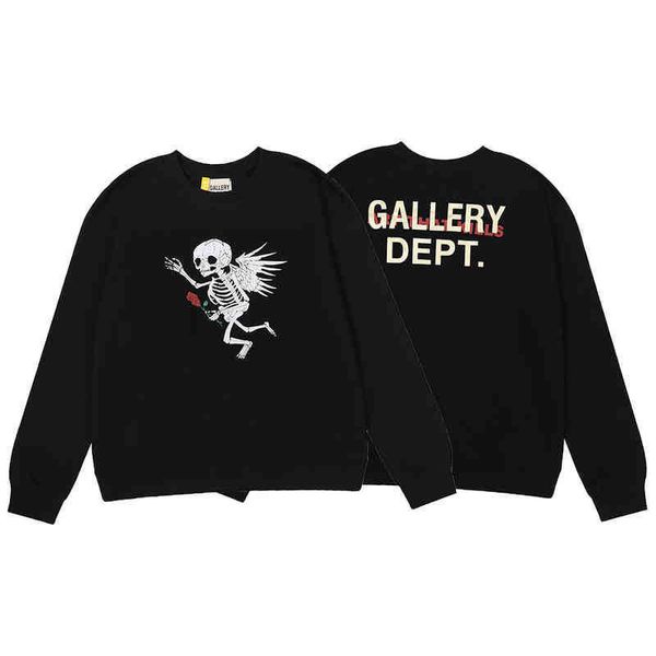 designer 2022 fashion men's hoodies cotton sweater gary dept angel skull wings rose print high gram heavy terry round neck f, Black
designer 2022 fashion men's hoodies cotton sweater gary dept angel skull wings rose print high gram heavy terry round neck f, Black