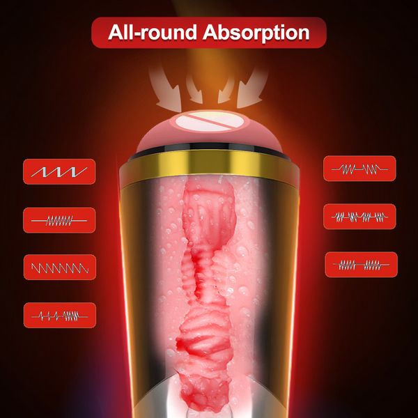 costumes automatic male mastubation cup pulse vibrating soft silicone mute strong vibration erotic 18cm deep masturbator toys for m, Black
costumes automatic male mastubation cup pulse vibrating soft silicone mute strong vibration erotic 18cm deep masturbator toys for m, Black