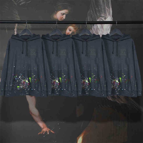 designer 2022 fashion men's hoodies cotton sweater galleryt deptss hand painted ink splashed wash letter hooded pullover casual loose c, Black
designer 2022 fashion men's hoodies cotton sweater galleryt deptss hand painted ink splashed wash letter hooded pullover casual loose c, Black