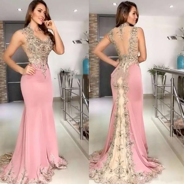 pink mermaid evening dresses wear v neck lace appliques crystal beaded sleeveless sheer back formal prom dress party gowns, Black;red
pink mermaid evening dresses wear v neck lace appliques crystal beaded sleeveless sheer back formal prom dress party gowns, Black;red