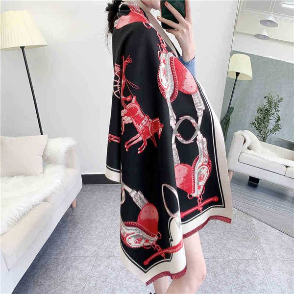 design new thickened imitation cashmere scarf in autumn and women's national style long double-sided shawl warm bib live broadcast sele, Blue;gray
design new thickened imitation cashmere scarf in autumn and women's national style long double-sided shawl warm bib live broadcast sele, Blue;gray