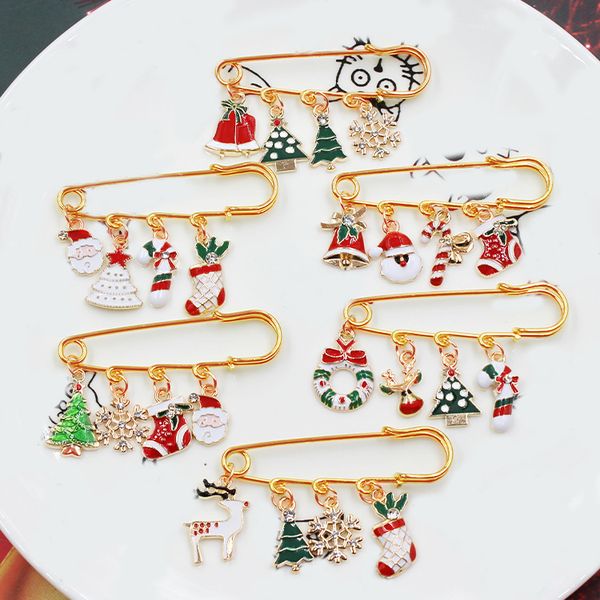 christmas crossborder brooch alloy cute elk socks snowman snowflake cane candy pin coat bag badge, Gray
christmas crossborder brooch alloy cute elk socks snowman snowflake cane candy pin coat bag badge, Gray