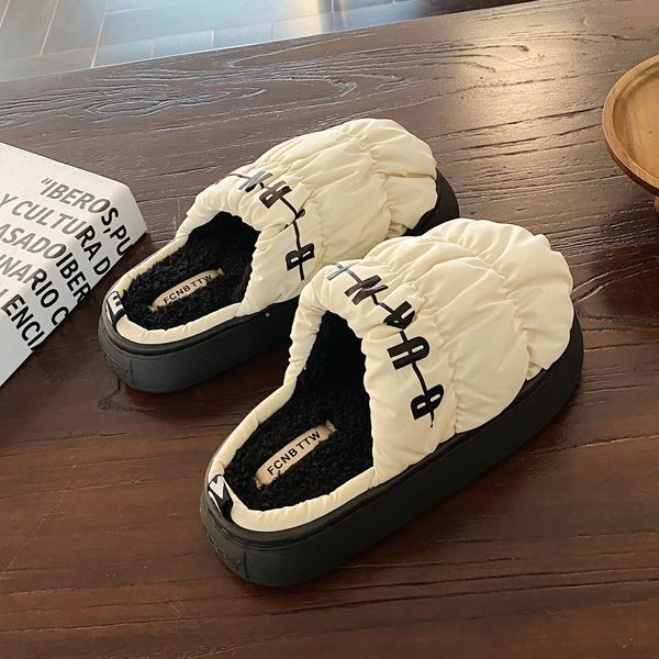women's soft thick soles slippers winter indoor thick platform slipper sandals women korean cotton slippers for home shoes flip flops, Black
women's soft thick soles slippers winter indoor thick platform slipper sandals women korean cotton slippers for home shoes flip flops, Black