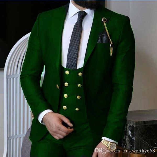 men suits one button groom tuxedos peak lapel groomsmen wedding/prom/dinner man blazer jacket pants ttwo buttonsie vest w776, Black;gray
men suits one button groom tuxedos peak lapel groomsmen wedding/prom/dinner man blazer jacket pants ttwo buttonsie vest w776, Black;gray