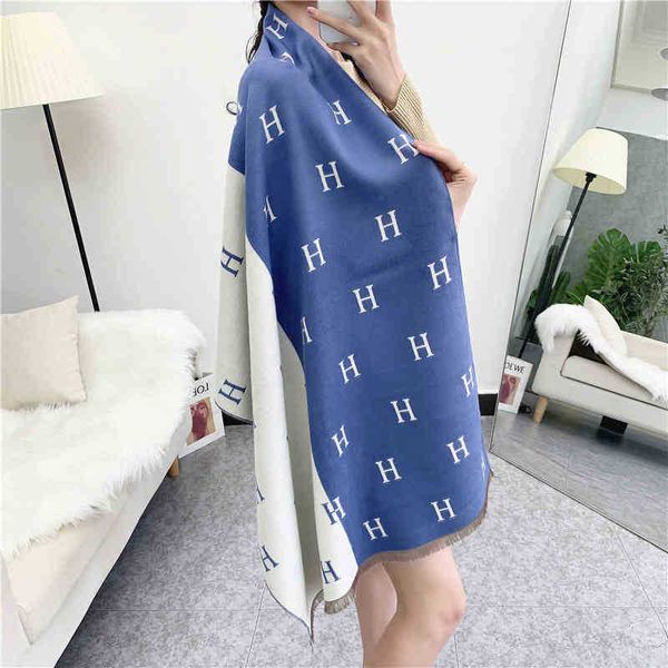 design self retaining ins korean waxy skin imitation cashmere warm female soft and white student thickened scarf, Blue;gray
design self retaining ins korean waxy skin imitation cashmere warm female soft and white student thickened scarf, Blue;gray