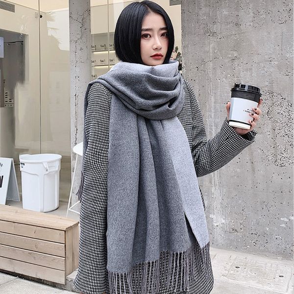 double-sided plain designer scarf silk scarves luxury neckerchiefs shawl winter wrap poncho sciarpe wool cashmere neckerchief wraps for woma, Blue;gray
double-sided plain designer scarf silk scarves luxury neckerchiefs shawl winter wrap poncho sciarpe wool cashmere neckerchief wraps for woma, Blue;gray